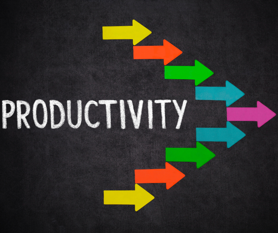 productivity image with arrows