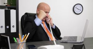 3 Man on the phone very happy to close a deal