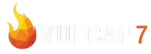 Vulcan7 white logo
