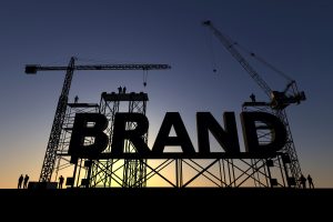 Brand construction site Brand building graphic