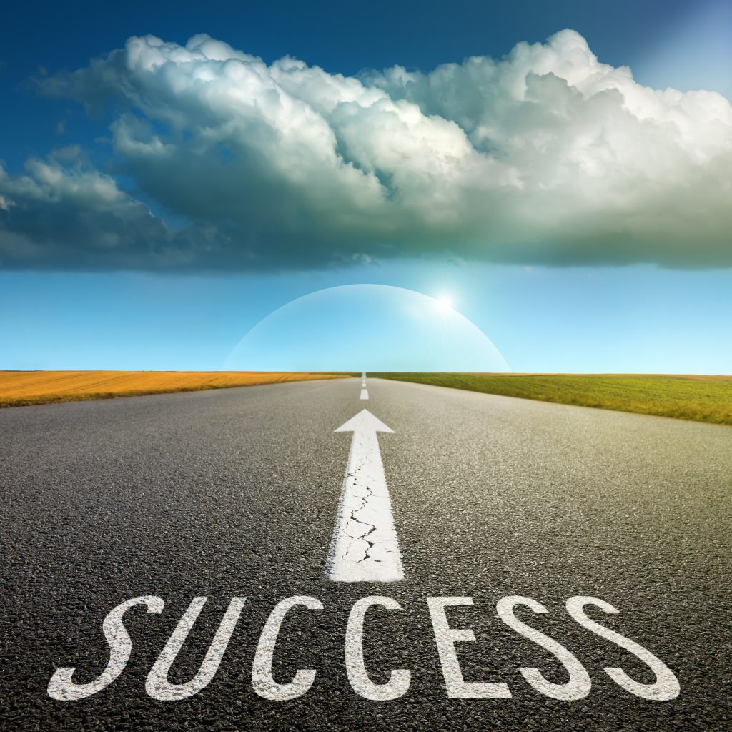Road to success graphic