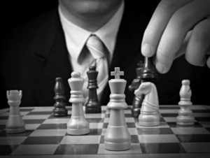 Business Chess Decision Business man playing chess