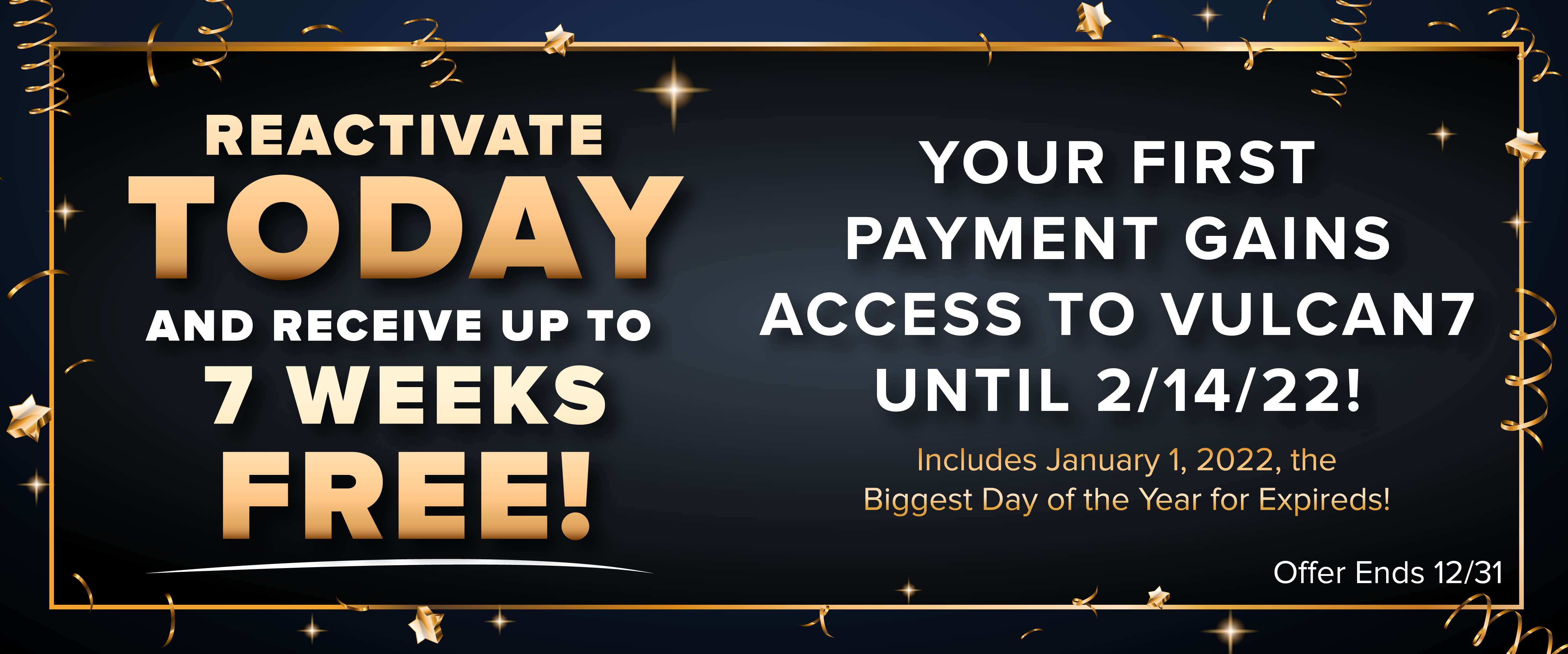 Reactivate 7 weeks free