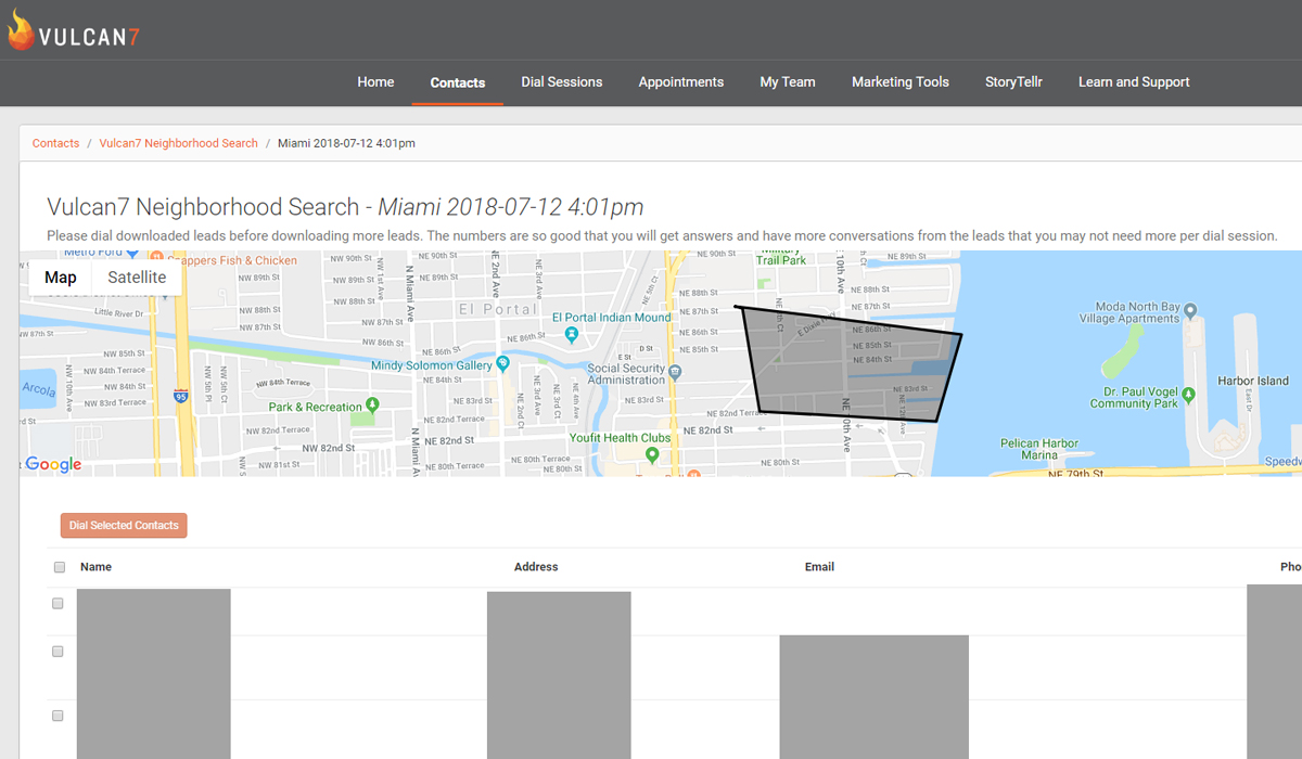 V7NS-Live-Data-Results real estate geographic farming