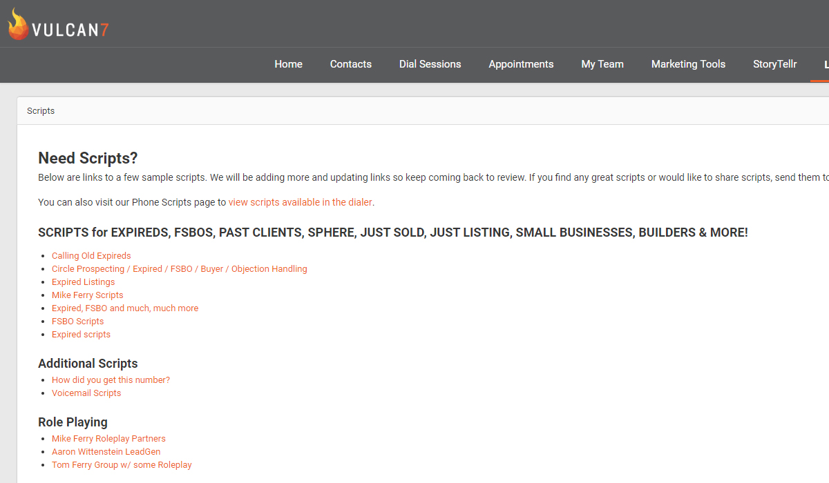 Scripts on webpage