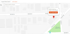 Single address search screenshot 