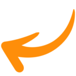 Arrow graphic orange