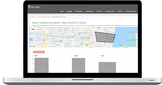 Computer screen neighborhood search map